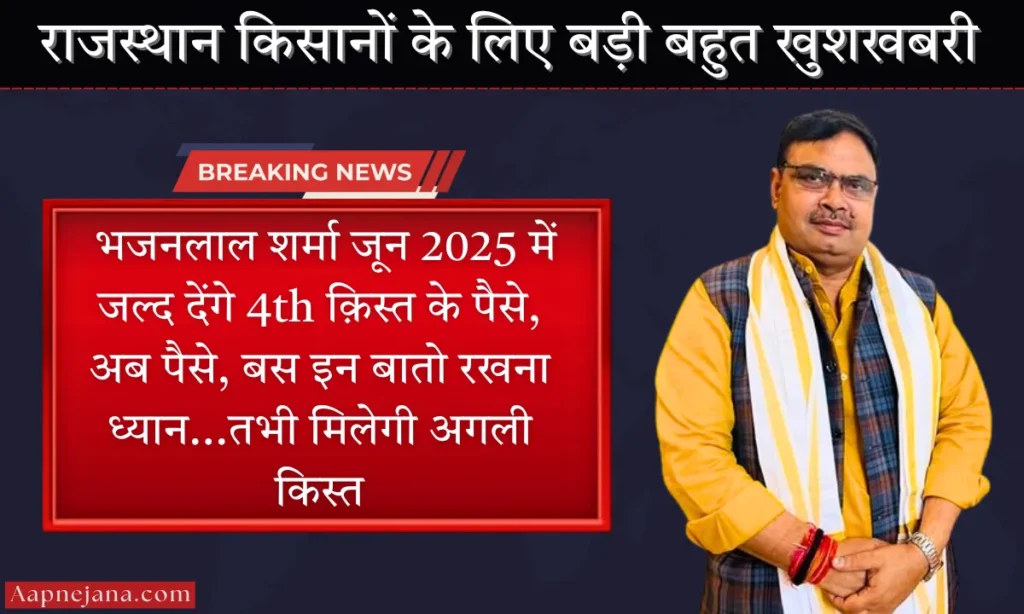 राजस्थान मुख्यमंत्री किसान सम्मान निधि की 4th किस्त कब आएगी 2025 में?