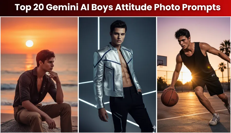 Top 20 Gemini AI Boys Attitude Photo Prompts (Copy & Paste)