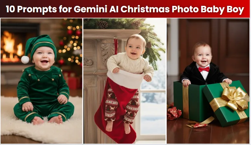 Best 10 Prompts for Gemini AI Christmas Photo Baby Boy (Copy and Paste)