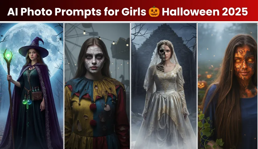 Top 20 Unique Halloween Spooky AI Photo Prompts for Girls