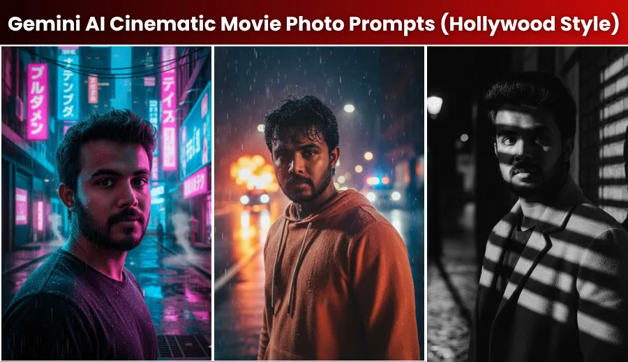 Trending Gemini AI Cinematic Movie Photo Prompts (Hollywood Style Edit)