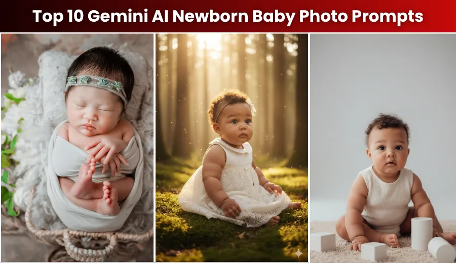 Top 10 Trending Newborn Baby Photoshoot Prompts for Gemini AI (Copy & Paste)