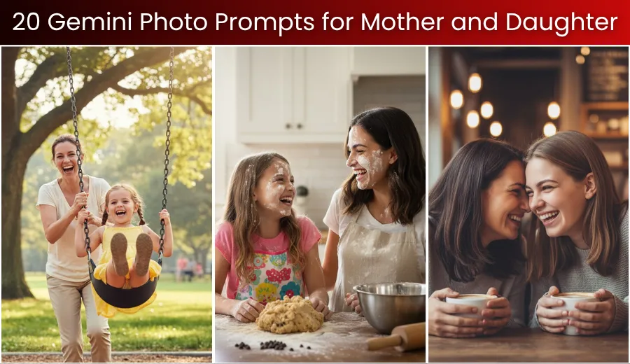 Gemini AI Photo Prompts for Mother and Daughter