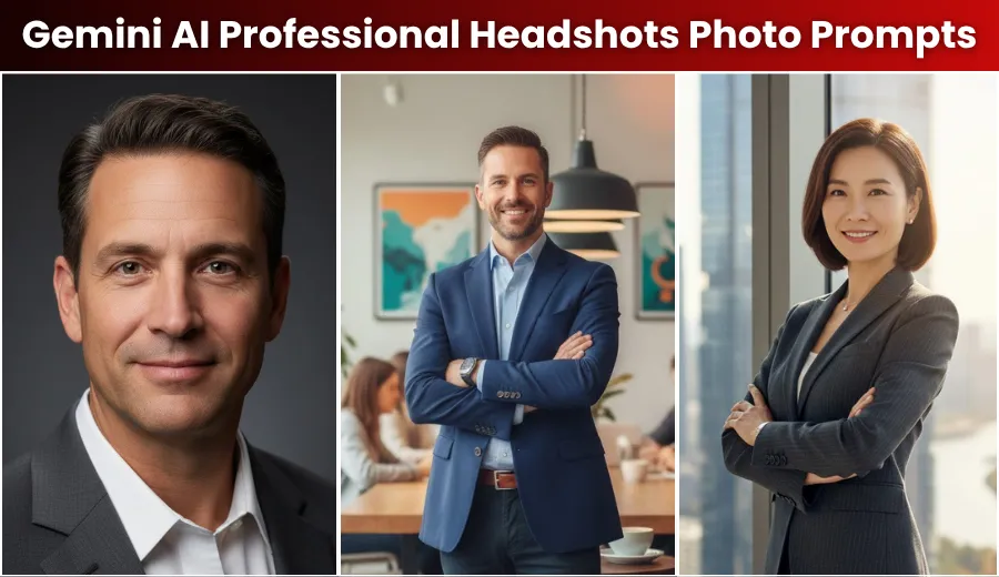 Top 20 Gemini AI Photo Prompts for Professional Headshots