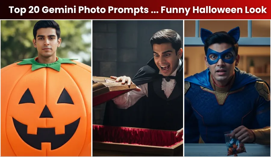 Top 20 Gemini AI Photo Prompts for a Funny Halloween Look