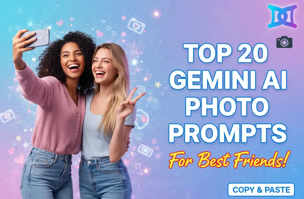 Top 20 Gemini AI Photo Prompts for Best Friends (Copy & Paste)